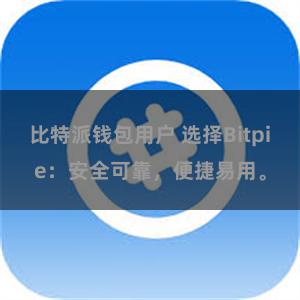 比特派钱包用户 选择Bitpie：安全可靠，便捷易用。