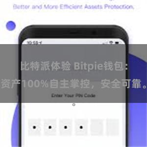 比特派体验 Bitpie钱包：资产100%自主掌控，安全可靠。