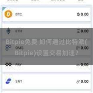 Bitpie免费 如何通过比特派(Bitpie)设置交易加速？