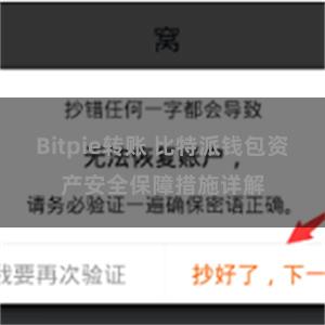 Bitpie转账 比特派钱包资产安全保障措施详解